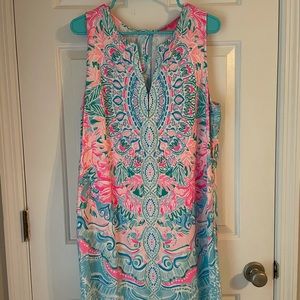 Lilly Pulitzer EUC Zippered Engineered Dress 14